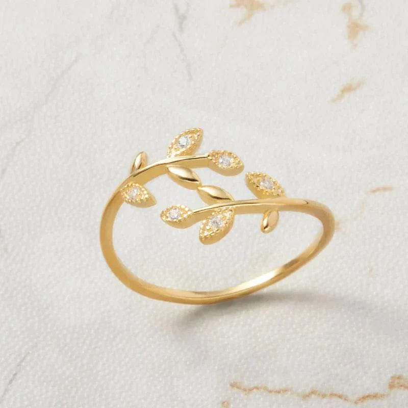 Primadon Schmuck Gold Amara | Eleganter Damenring verstellbar aus hochwertigem Metall