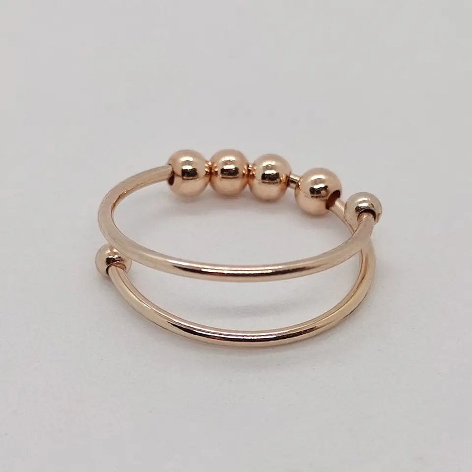 Primadon Schmuck Roségold Calmspin | Effektiver Anti-Stress-Ring für Erwachsene verstellbar