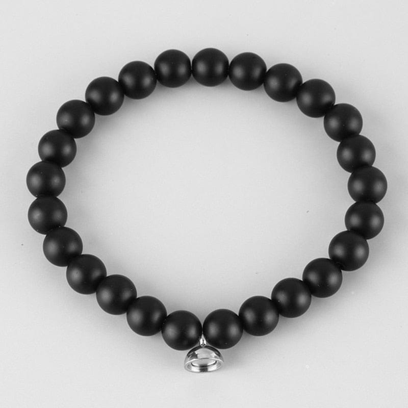 Primadon Schmuck Schwarz Dorian | Stilvolles Armband für Herren mit Edelsteinen