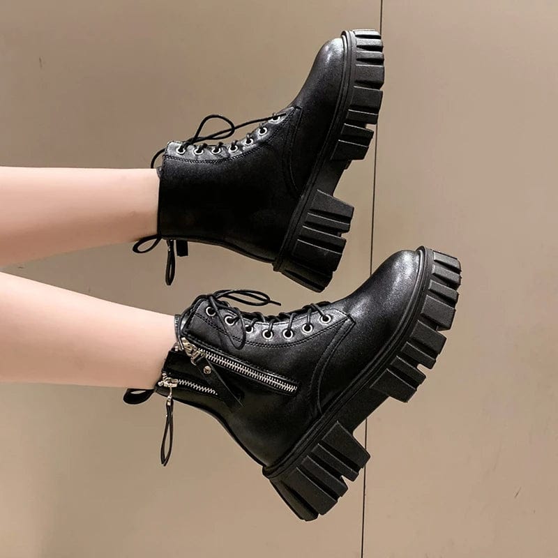 Primadon Schuhe Amelie | Edgy Chunky Combat Boots für Damen