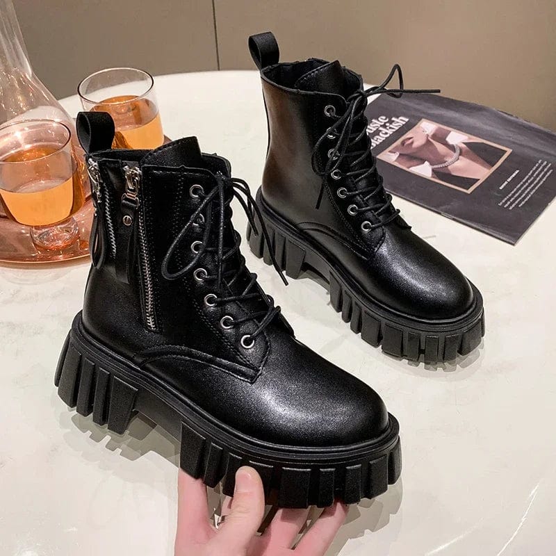 Primadon Schuhe Amelie | Edgy Chunky Combat Boots für Damen