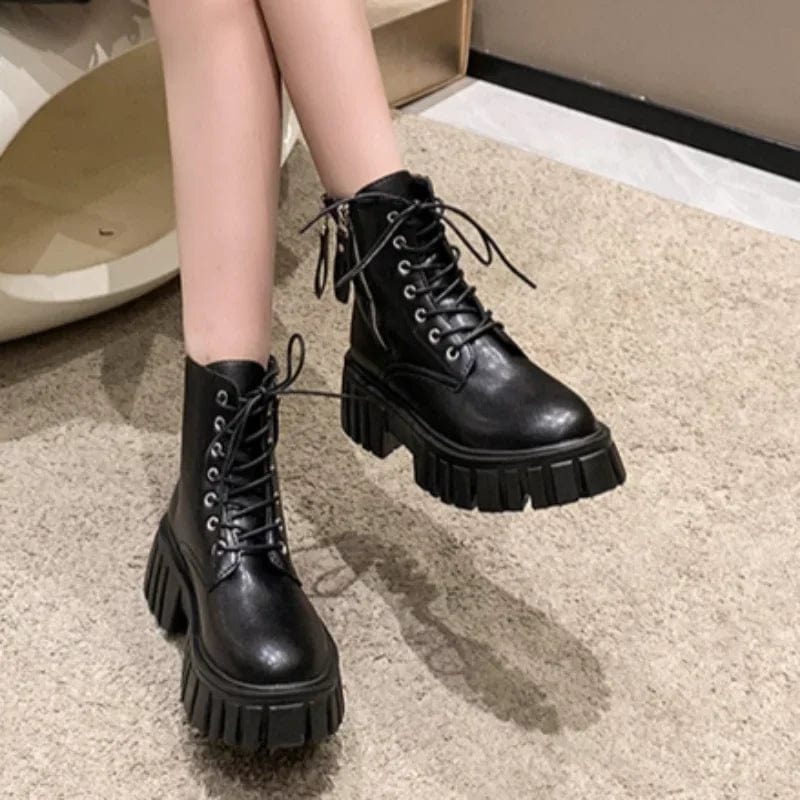 Primadon Schuhe Amelie | Edgy Chunky Combat Boots für Damen