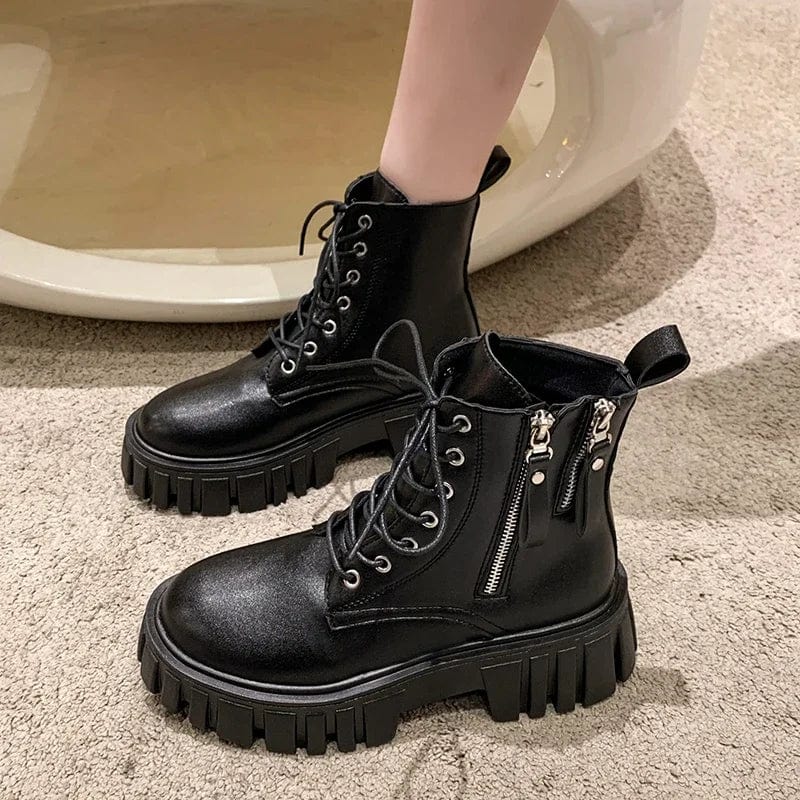 Primadon Schuhe Amelie | Edgy Chunky Combat Boots für Damen