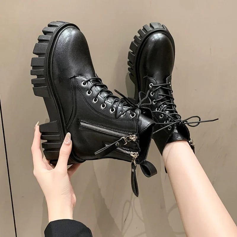 Primadon Schuhe Amelie | Edgy Chunky Combat Boots für Damen