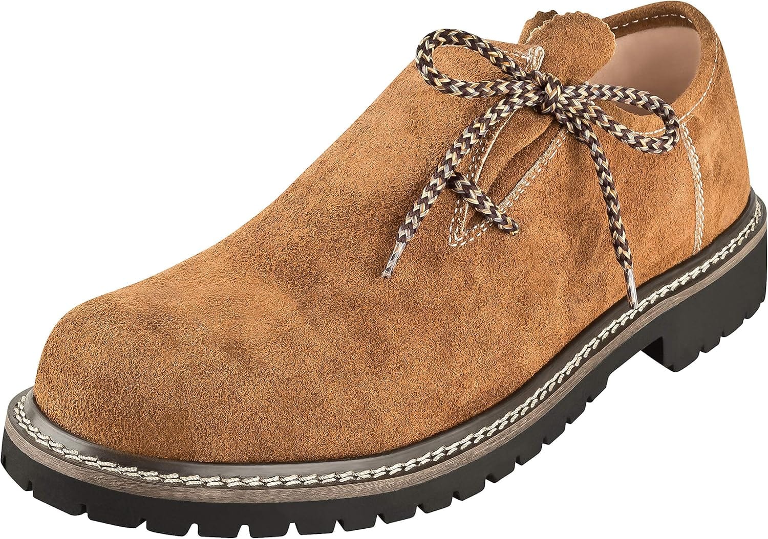 Primadon Schuhe Hellbraun / 39 Franz | Elegante Haferlschuhe Herren aus Wildleder für Alltag