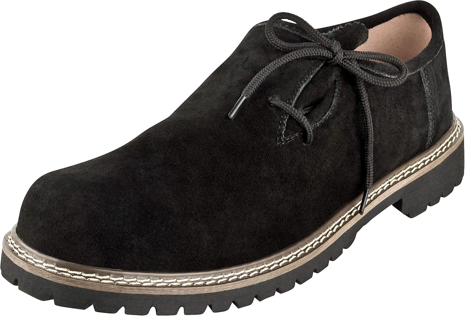Primadon Schuhe Schwarz / 39 Franz | Elegante Haferlschuhe Herren aus Wildleder für Alltag