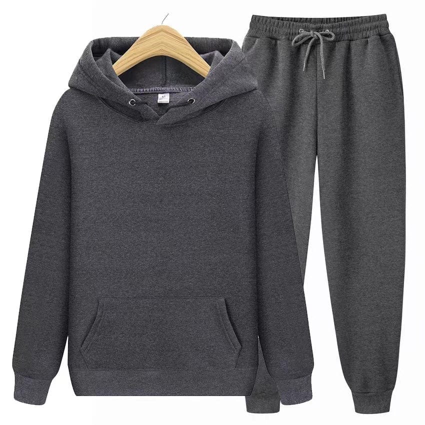 Primadon Sets Dunkelgrau / S Robin | Bequemes Hoodie Set für Unisex mit Jogginghose