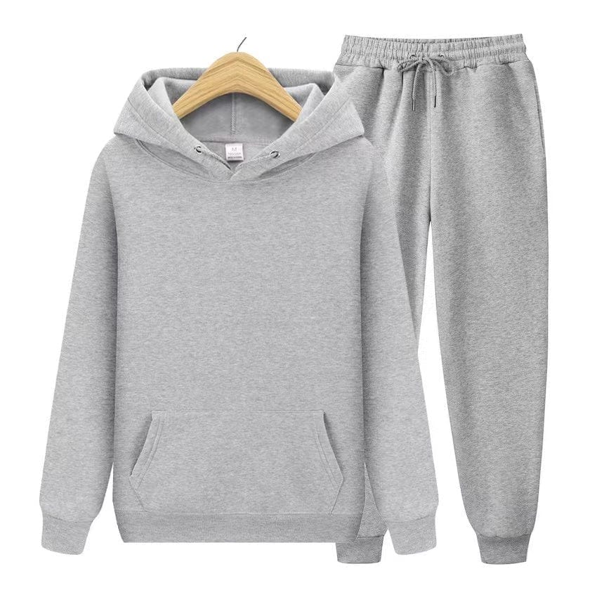 Primadon Sets Grau / S Robin | Bequemes Hoodie Set für Unisex mit Jogginghose