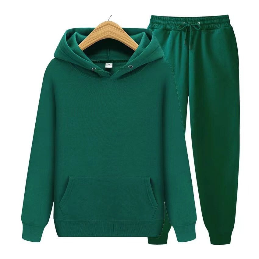 Primadon Sets Grün / S Robin | Bequemes Hoodie Set für Unisex mit Jogginghose