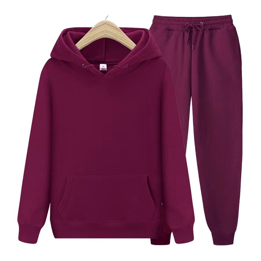 Primadon Sets Merlot / S Robin | Bequemes Hoodie Set für Unisex mit Jogginghose