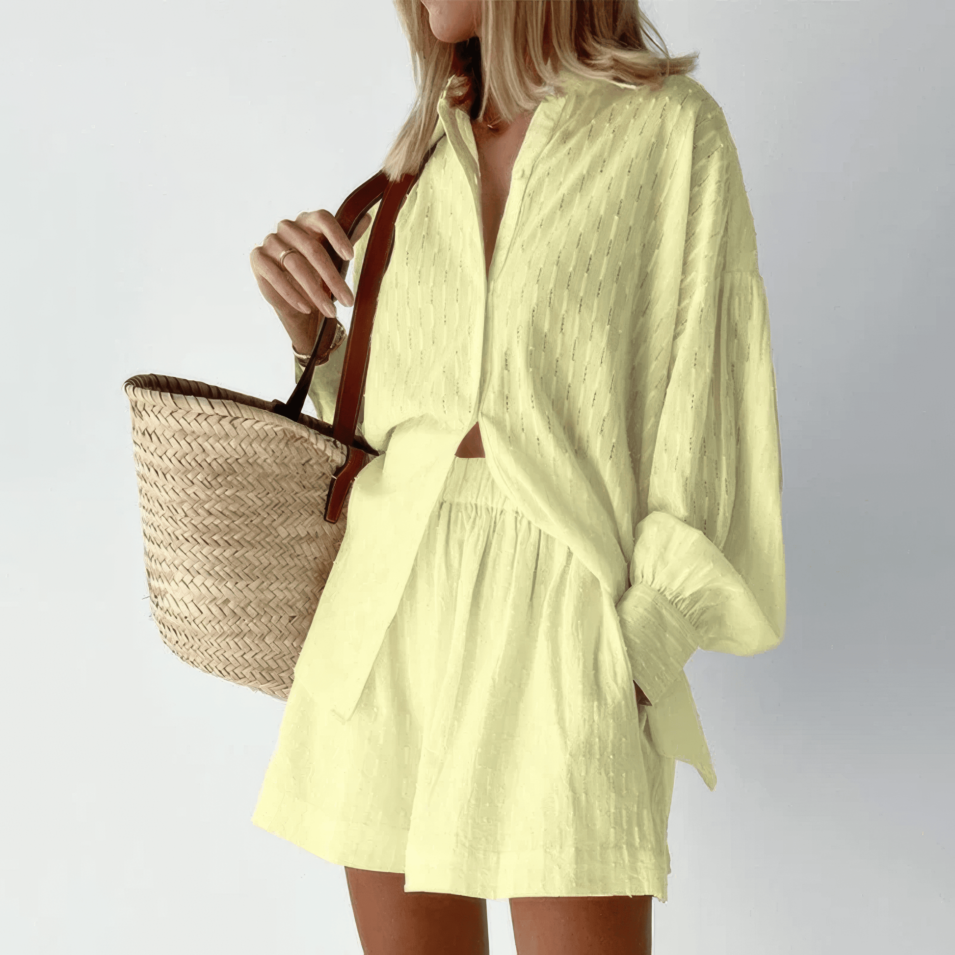 Primadon Sets & Outfits Gelb / S Maelis lässiges Sommer-Set für Damen Baumwolle