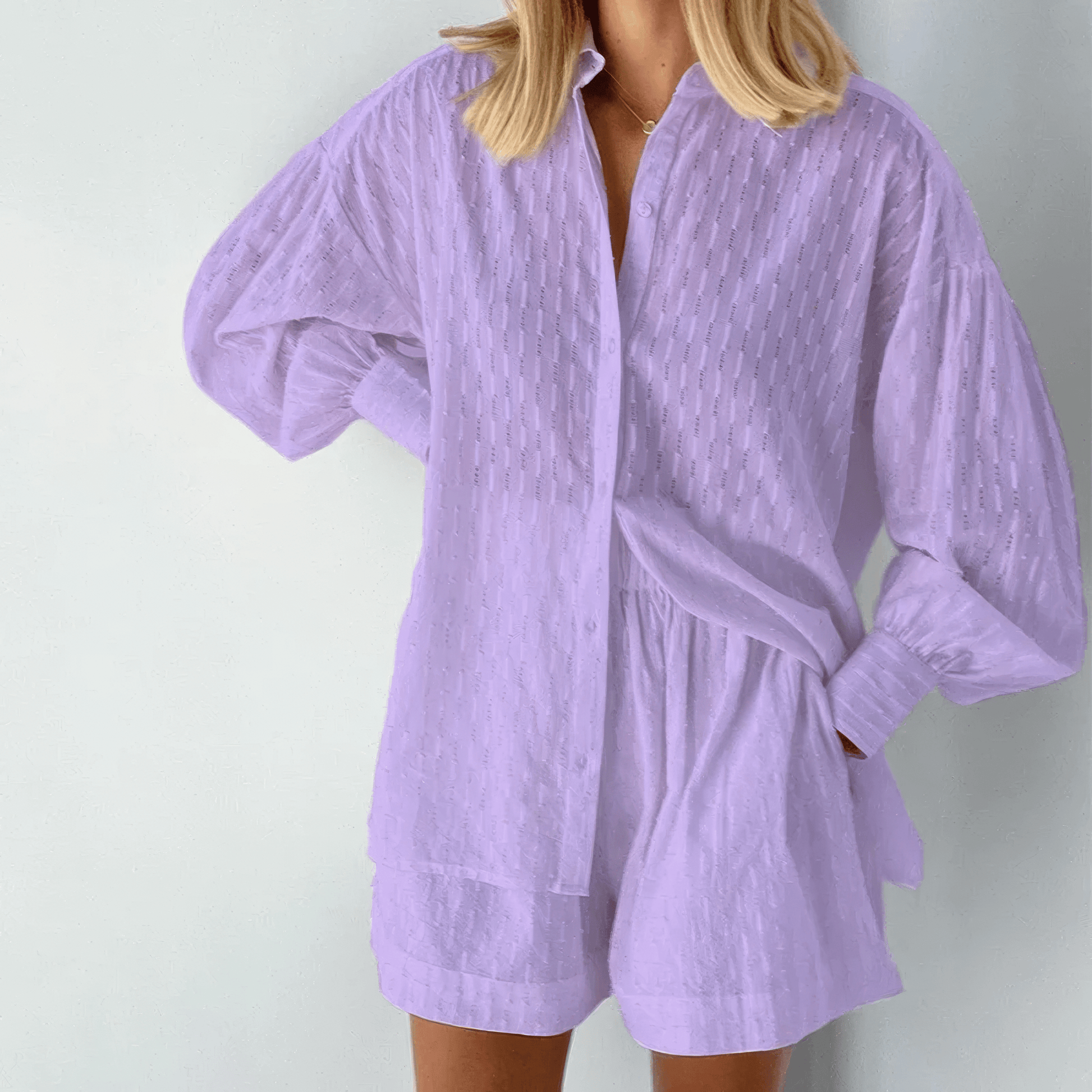 Primadon Sets & Outfits Lila / S Maelis lässiges Sommer-Set für Damen Baumwolle