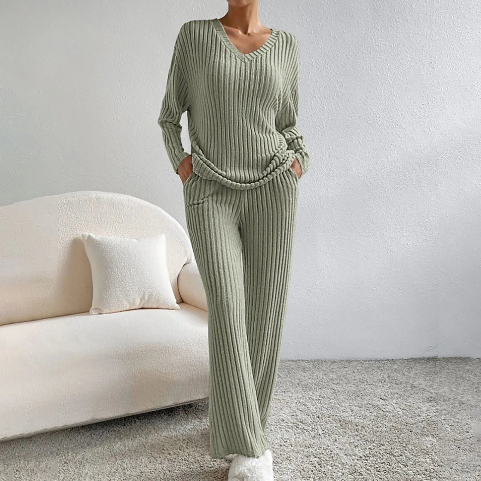 Primadon Sets & Outfits Olivgrün / S Elara | lässiges Lounge-Set für Damen Sommer