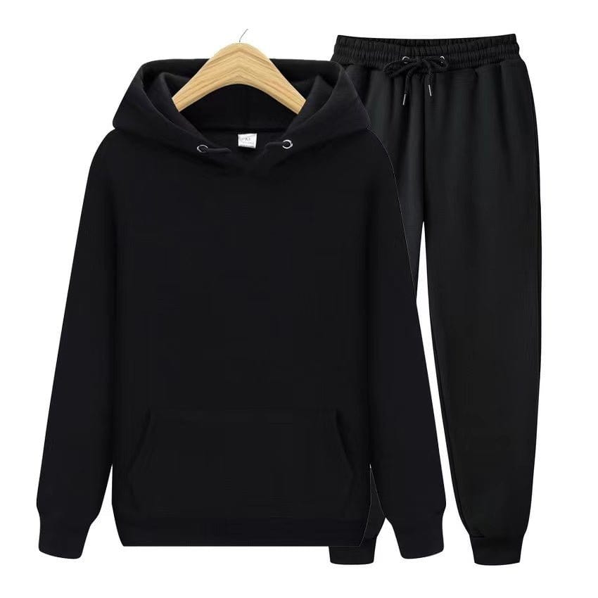 Primadon Sets Schwarz / S Robin | Bequemes Hoodie Set für Unisex mit Jogginghose
