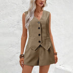 Primadon Sets Sophie | elegantes Weste-Set für Damen Slim Fit Sommer