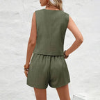 Primadon Sets Sophie | elegantes Weste-Set für Damen Slim Fit Sommer