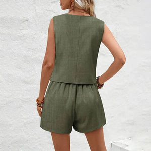 Primadon Sets Sophie | elegantes Weste-Set für Damen Slim Fit Sommer