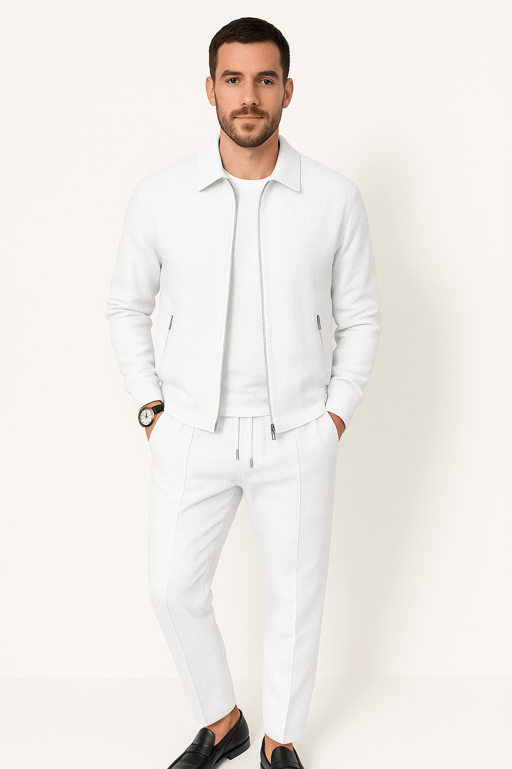 Primadon Sets Weiß / S Ben | eleganter Anzug für Herren Sommer