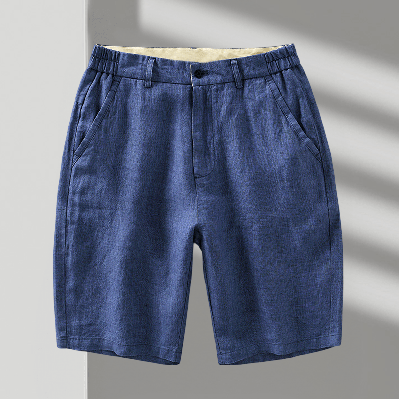 Primadon Shorts Blau / XS Marlow | Lässige Leinen Shorts für Herren Sommer