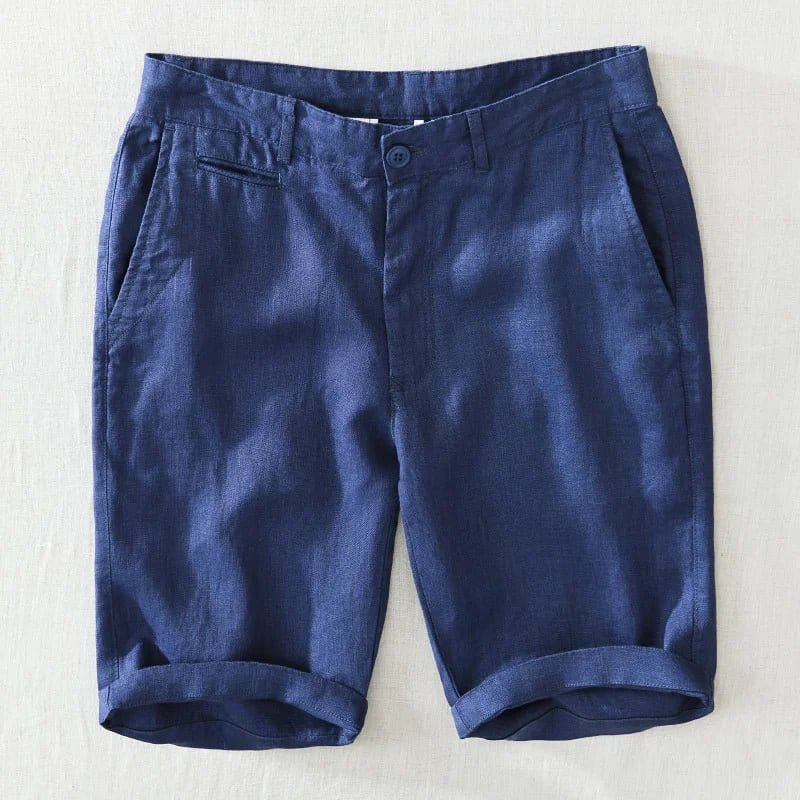 Primadon Shorts Marineblau / 29 Kostas | Atmungsaktive Leinen-Shorts für Herren Sommer