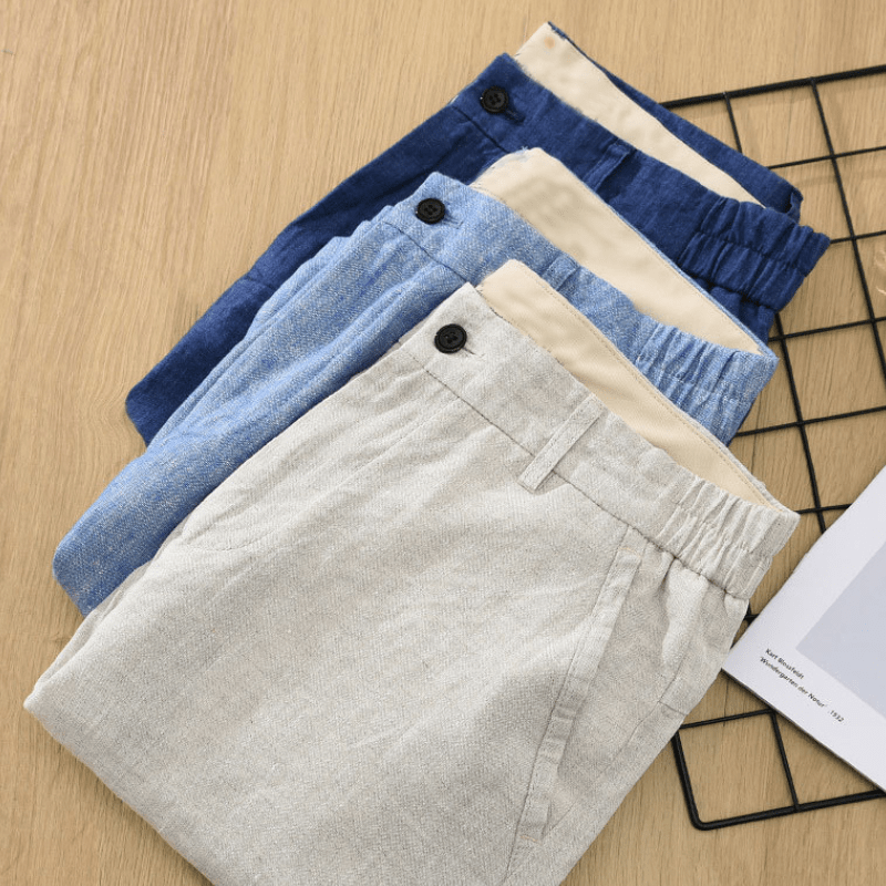 Primadon Shorts Marlow | Lässige Leinen Shorts für Herren Sommer