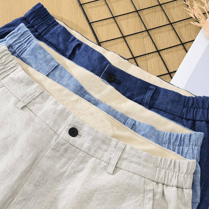 Primadon Shorts Marlow | Lässige Leinen Shorts für Herren Sommer