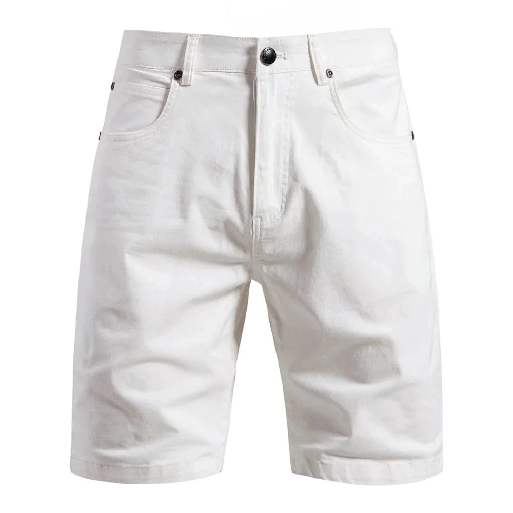 Primadon Shorts weiß / 38 Bari lässige Baumwollshorts für Herren Sommer