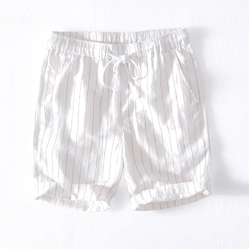 Primadon Shorts Weiß / S Massimo | Lässige Leinen Shorts für Herren Sommer