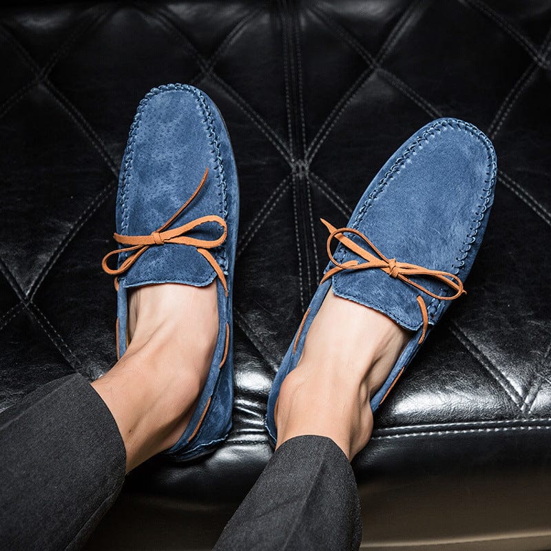 Primadon Slipper Fabio | Elegante Wildleder Mokassins für Herren Sommer