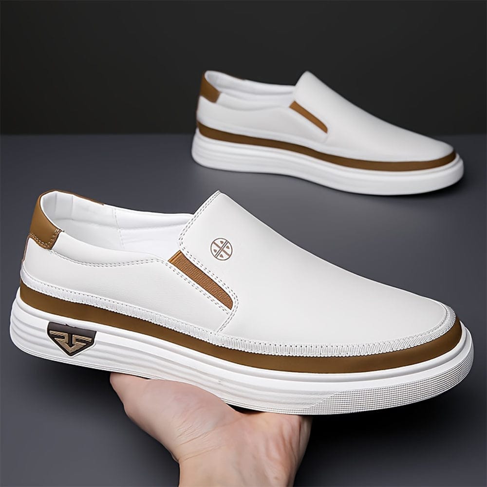 Primadon Slipper Victor elegante Chelsea Slipper für Herren aus Vollnarbenleder