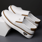 Primadon Slipper Victor elegante Chelsea Slipper für Herren aus Vollnarbenleder