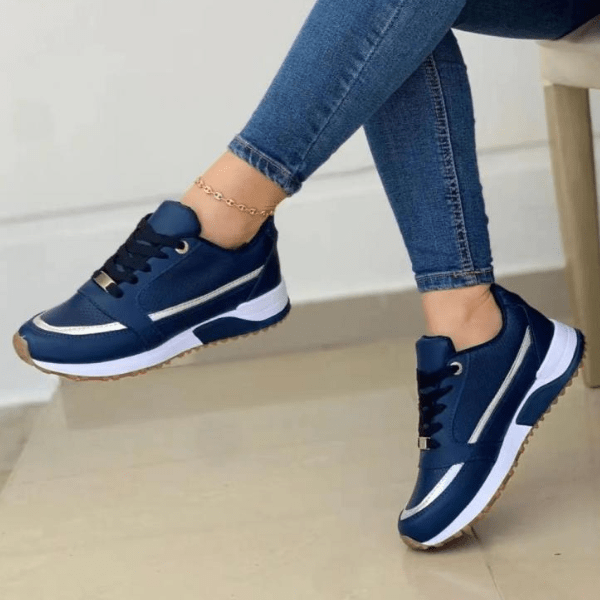 Primadon Sneaker 34 / Blau Amira | Atmungsaktive Sneaker für Damen leicht