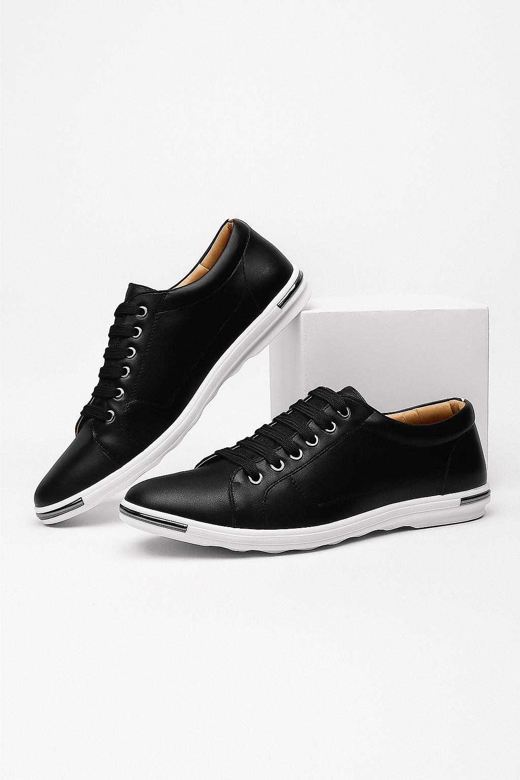 Primadon Sneaker Boston | eleganter Sneaker für Herren Leder
