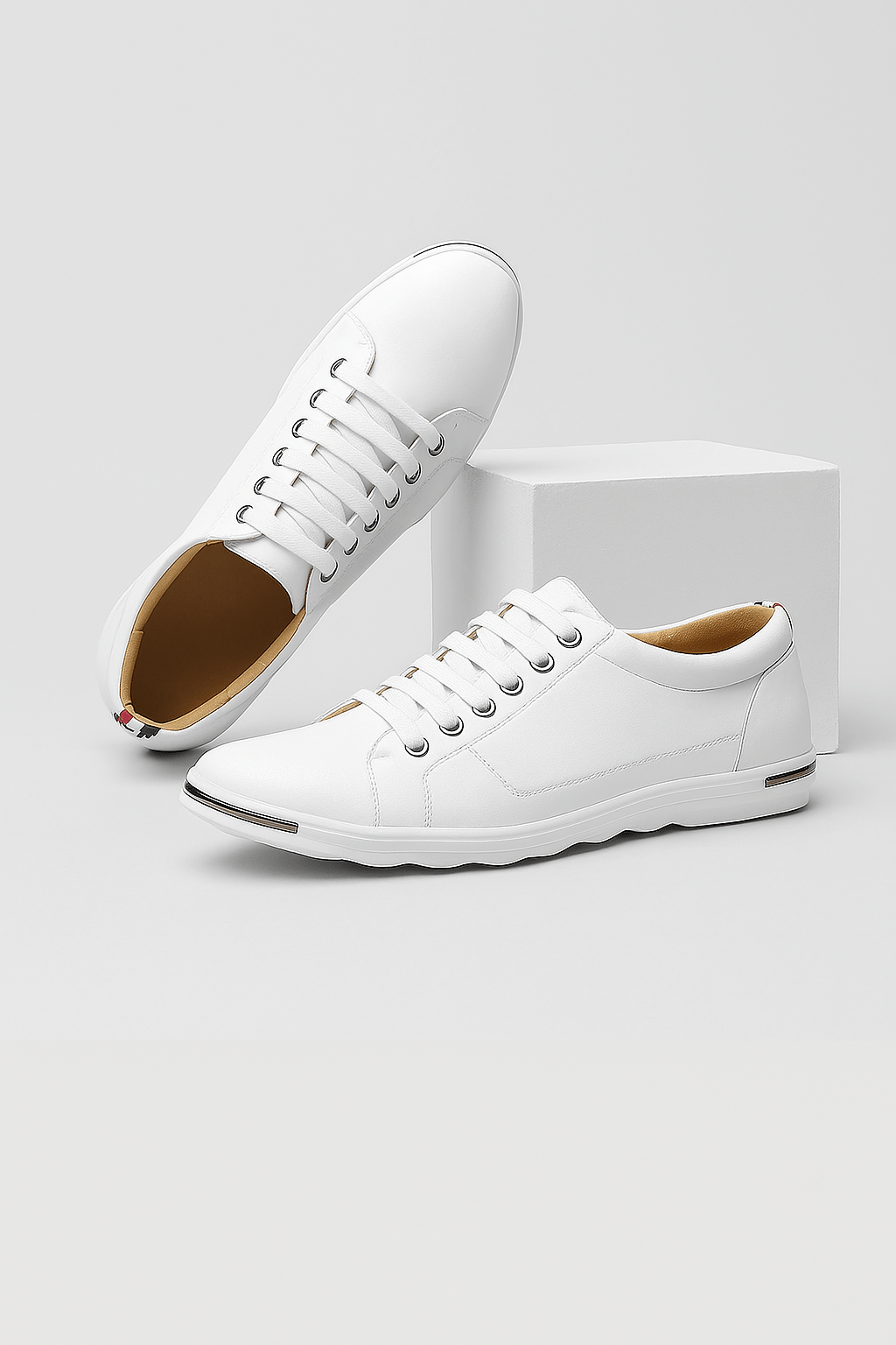 Primadon Sneaker Boston | eleganter Sneaker für Herren Leder