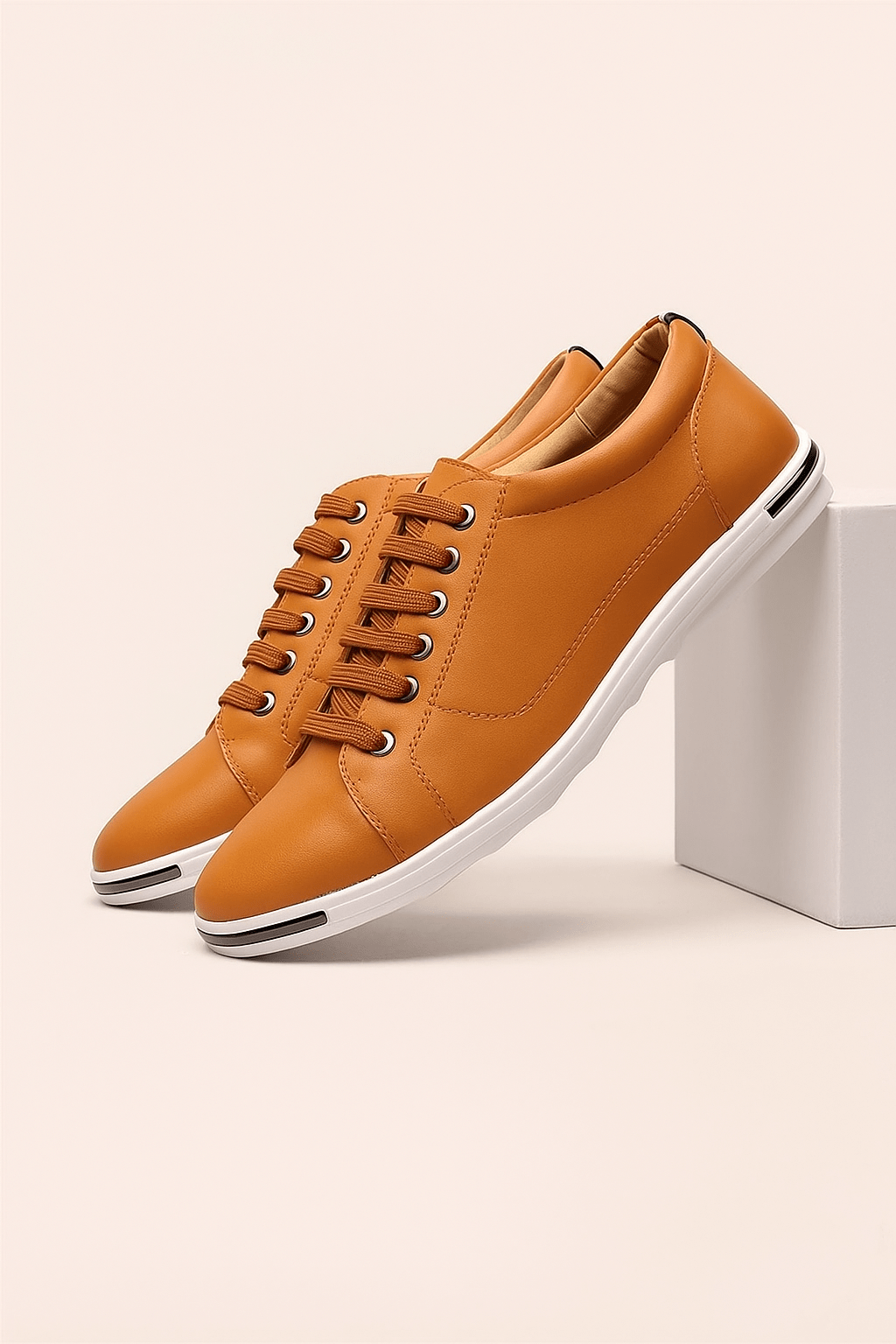 Primadon Sneaker Boston | eleganter Sneaker für Herren Leder