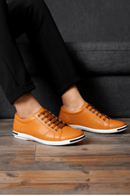Primadon Sneaker Boston | eleganter Sneaker für Herren Leder
