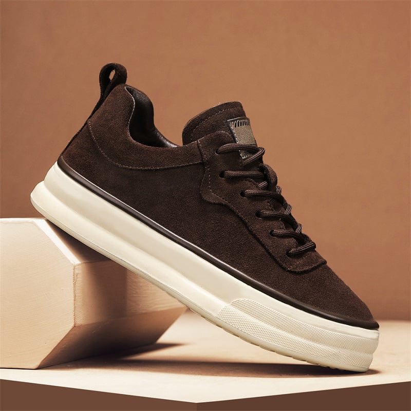 Primadon Sneaker Braun / 38.5 Levin elegante Wildleder Sneakers für Herren bequem