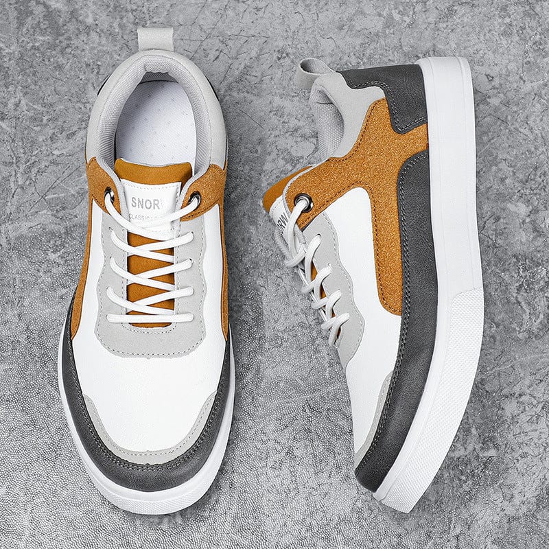 Primadon Sneaker Julian elegante Leder-Wildleder Sneakers für Herren atmungsaktiv