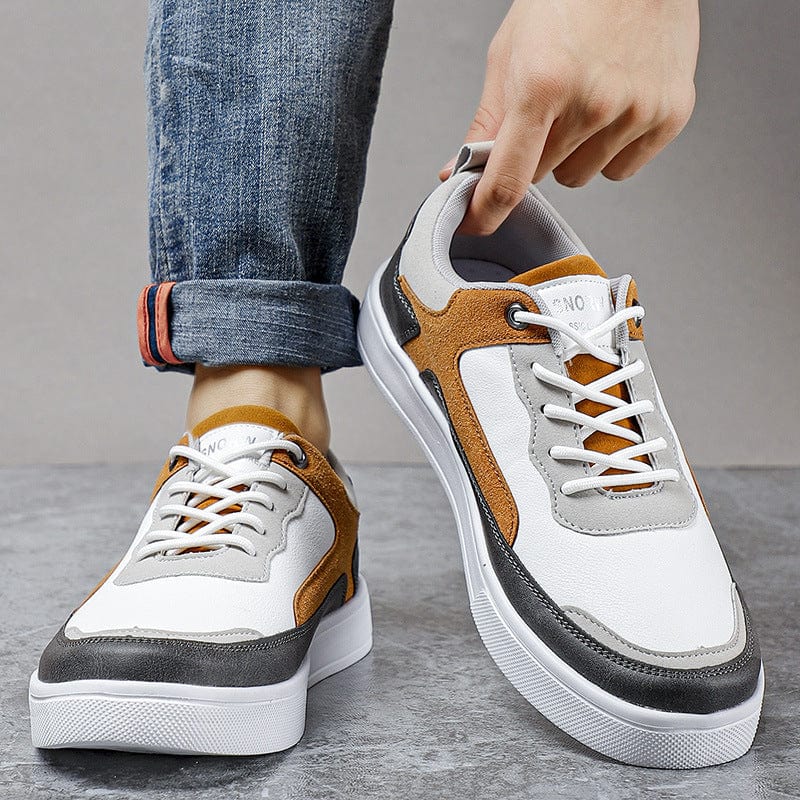 Primadon Sneaker Julian elegante Leder-Wildleder Sneakers für Herren atmungsaktiv