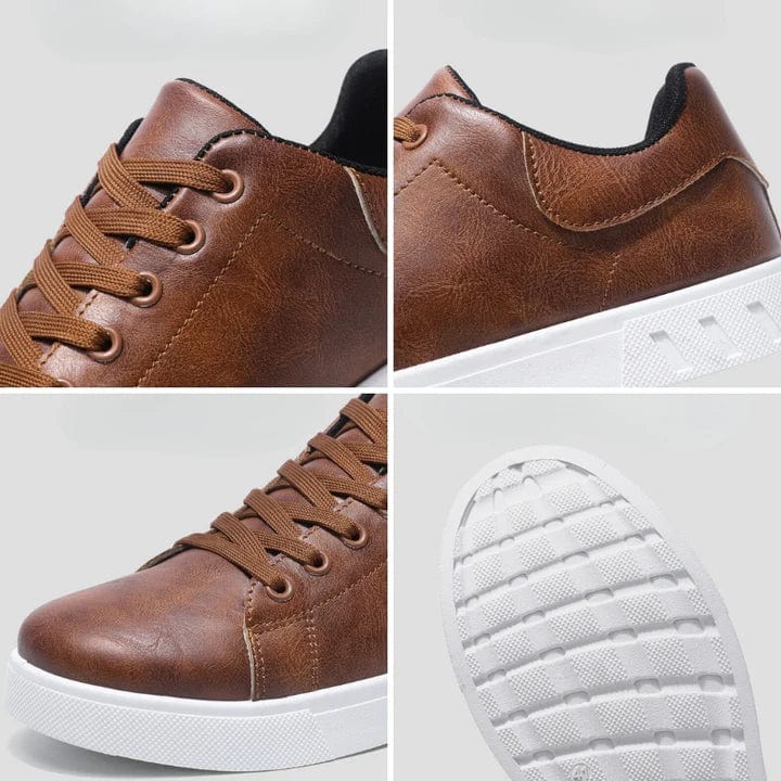 Primadon Sneaker Lucien atmungsaktive Ledersneakers für Herren gepolstert