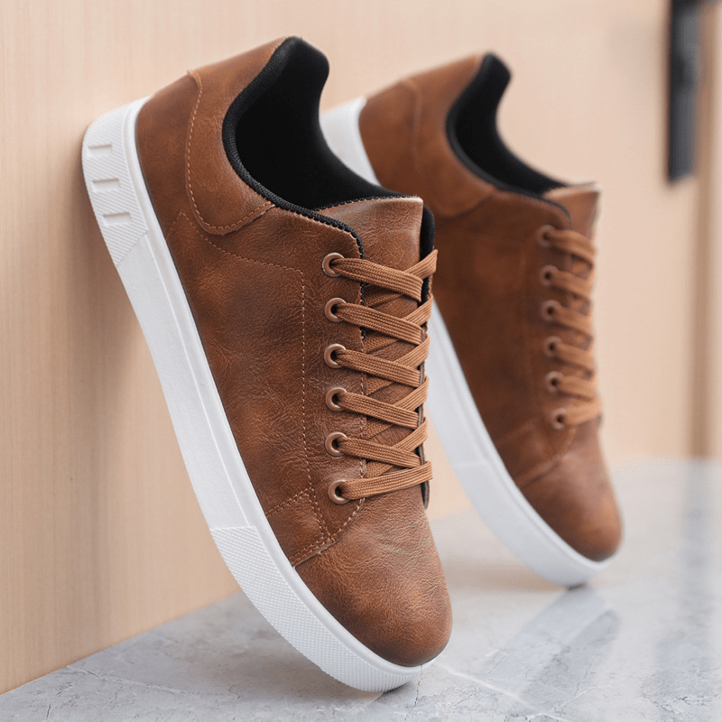Primadon Sneaker Lucien atmungsaktive Ledersneakers für Herren gepolstert