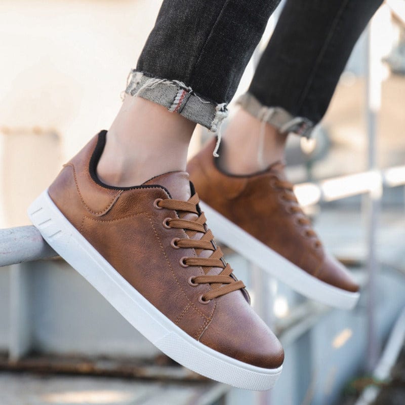 Primadon Sneaker Lucien atmungsaktive Ledersneakers für Herren gepolstert