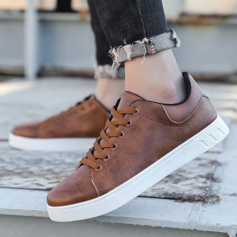 Primadon Sneaker Lucien atmungsaktive Ledersneakers für Herren gepolstert