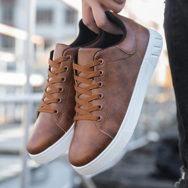 Primadon Sneaker Lucien atmungsaktive Ledersneakers für Herren gepolstert