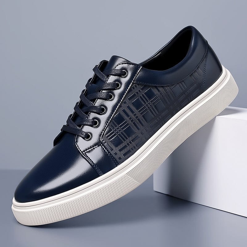 Primadon Sneaker Marineblau / 37.5 Andréas | Elegante Sneaker aus Veganleder für Herren