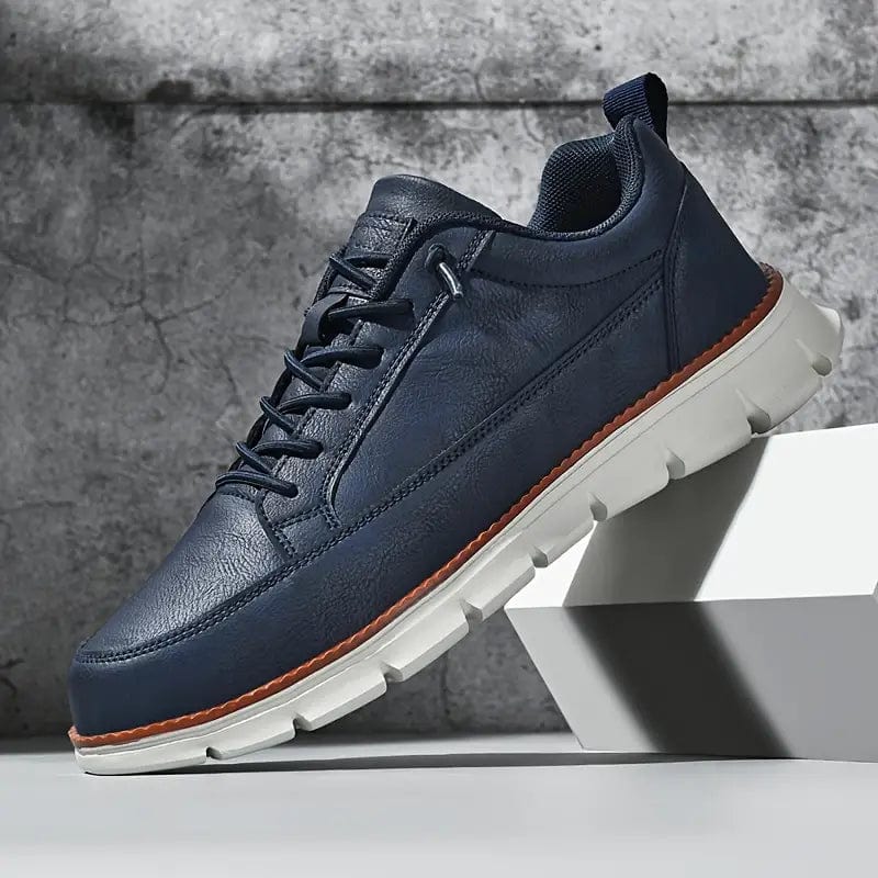 Primadon Sneaker Marineblau / 38.5 Michael | Elegante Ledersneaker für Herren bequem weiß