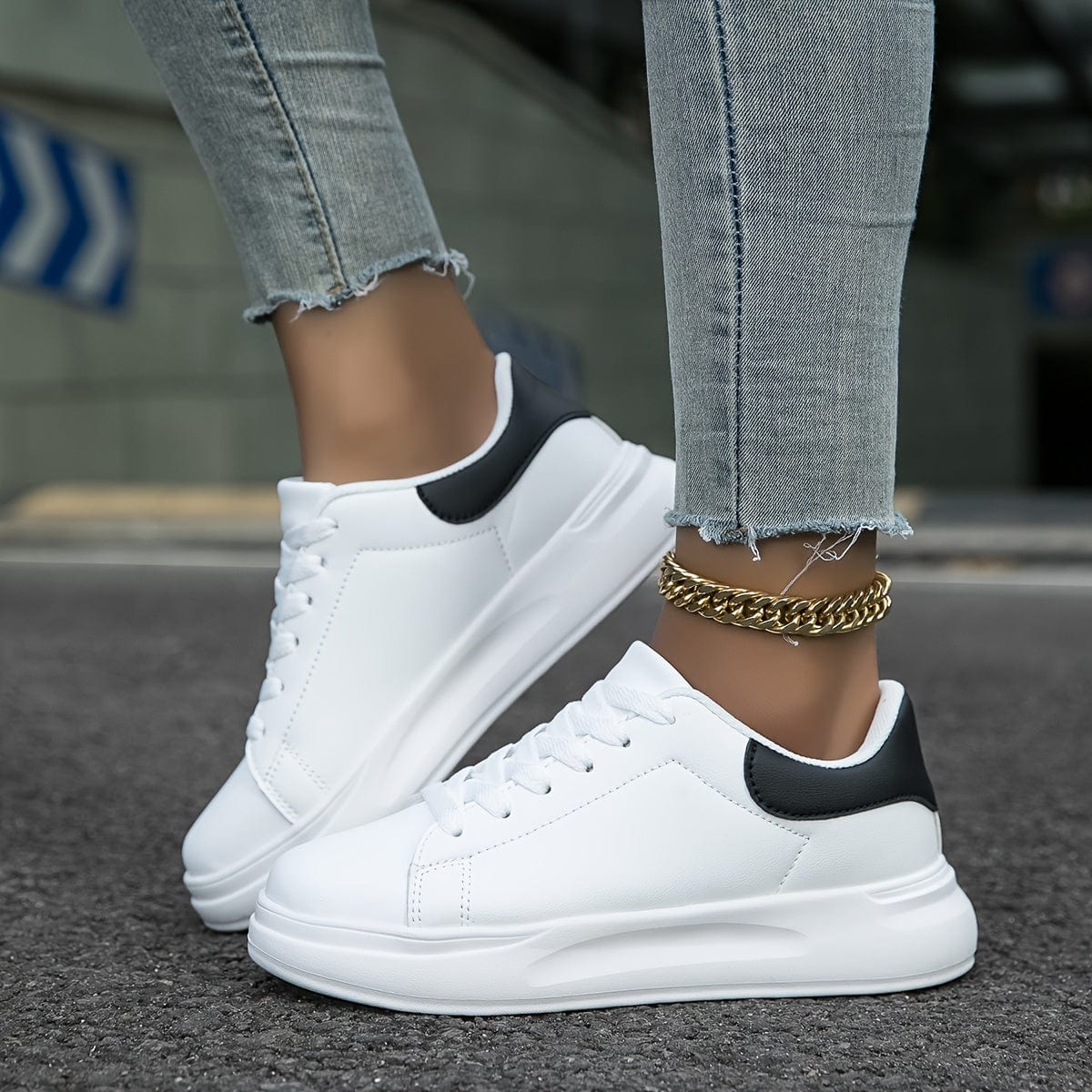 Primadon Sneaker Marlene | Elegante Sneaker für Damen aus Kunstleder