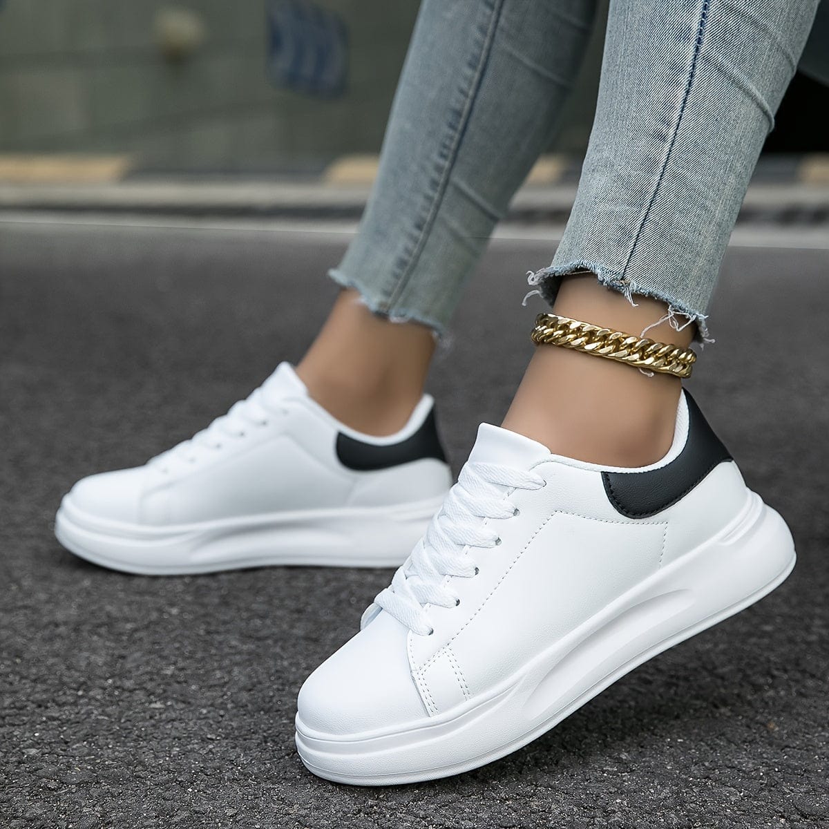 Primadon Sneaker Marlene | Elegante Sneaker für Damen aus Kunstleder