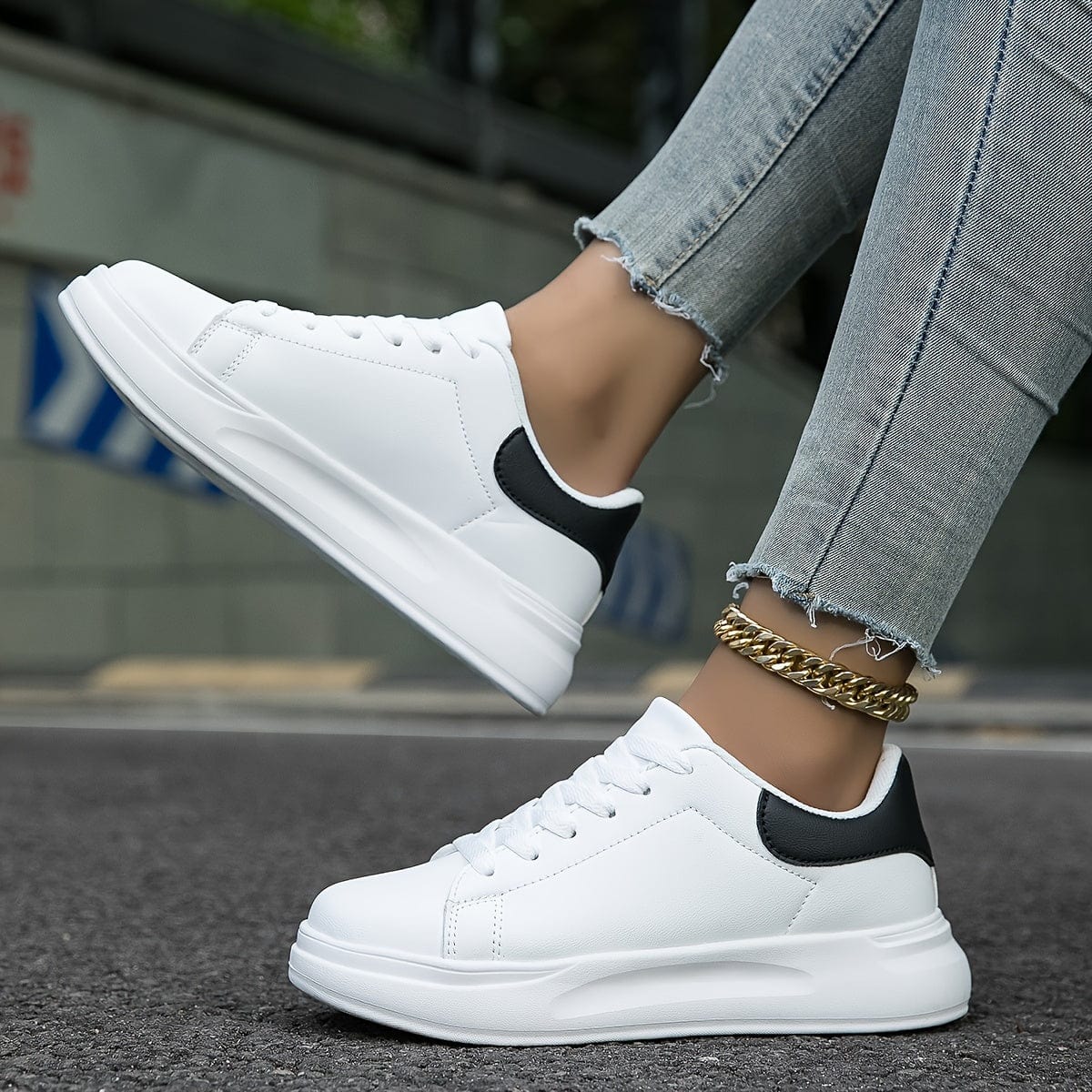Primadon Sneaker Marlene | Elegante Sneaker für Damen aus Kunstleder