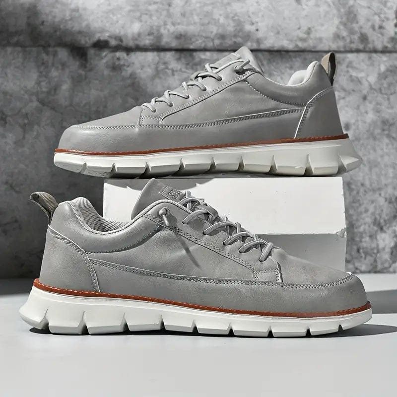 Primadon Sneaker Michael | Elegante Ledersneaker für Herren bequem weiß